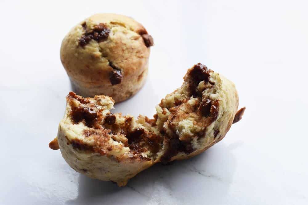 Chocolate chip banana muffins