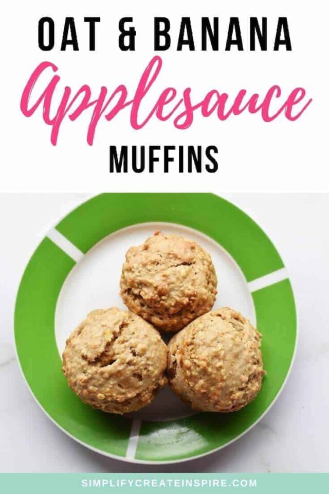Banana Applesauce Oatmeal Muffins Recipe