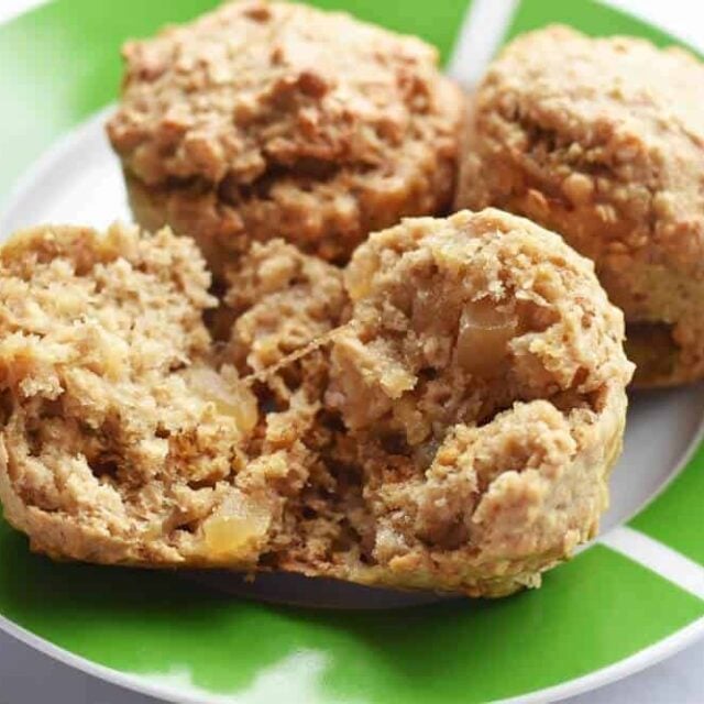 Banana Applesauce Oatmeal Muffins Recipe