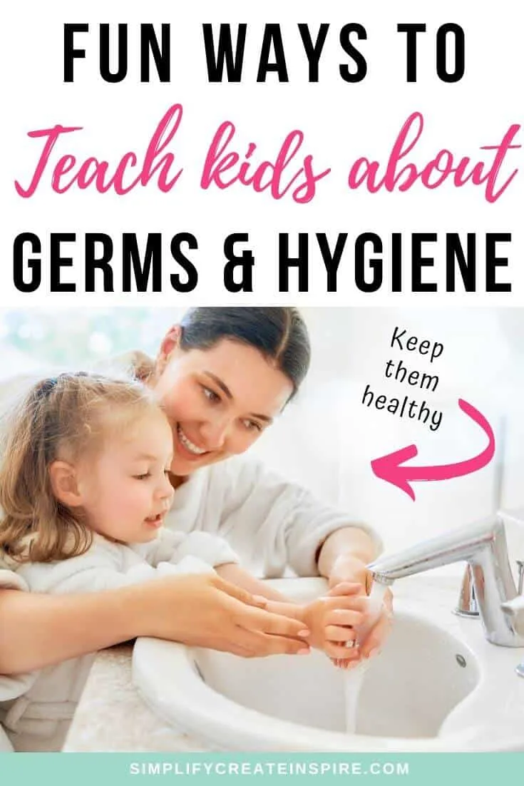 Teaching kids about germs and hand washing