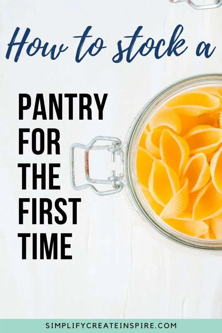 How to stock a pantry for the first time