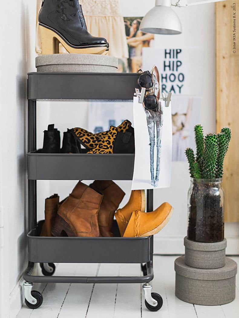 Ikea raskog closet organsation shoe rack