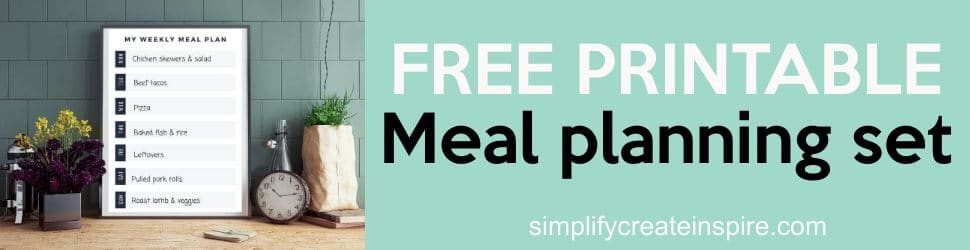 Meal planning printables