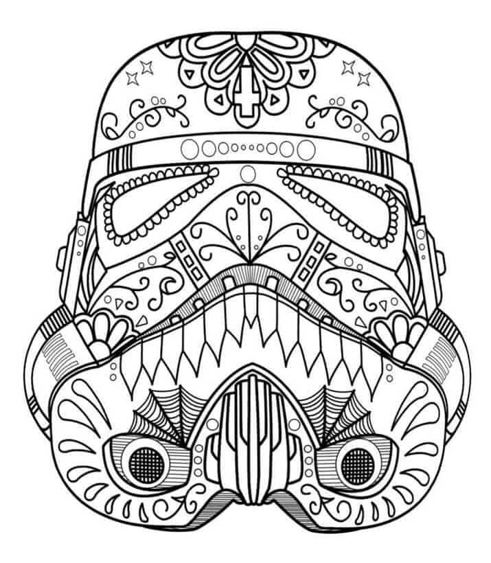 Star wars colouring pages for adults