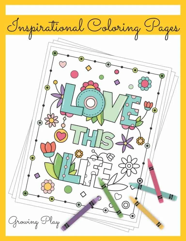 Inspirational kids colouring pages