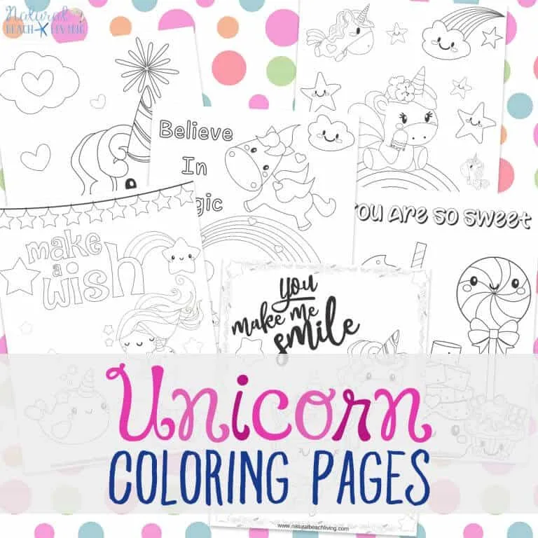 Unicorn colouring pages