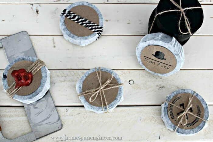 sandalwood soap pucks.