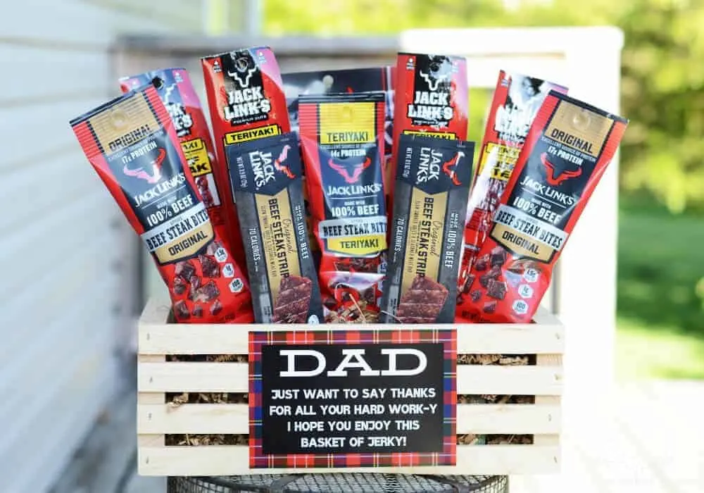 Beef jerky basket for father's day