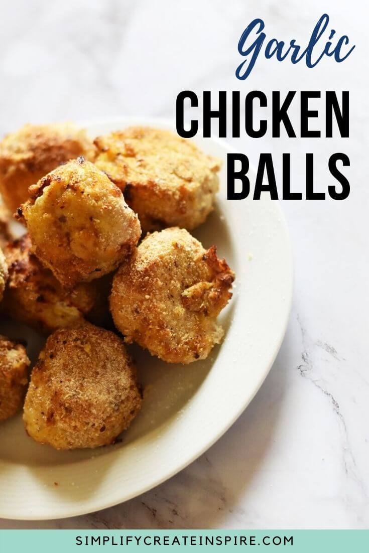 Garlic chicken balls - chicken kiev balls