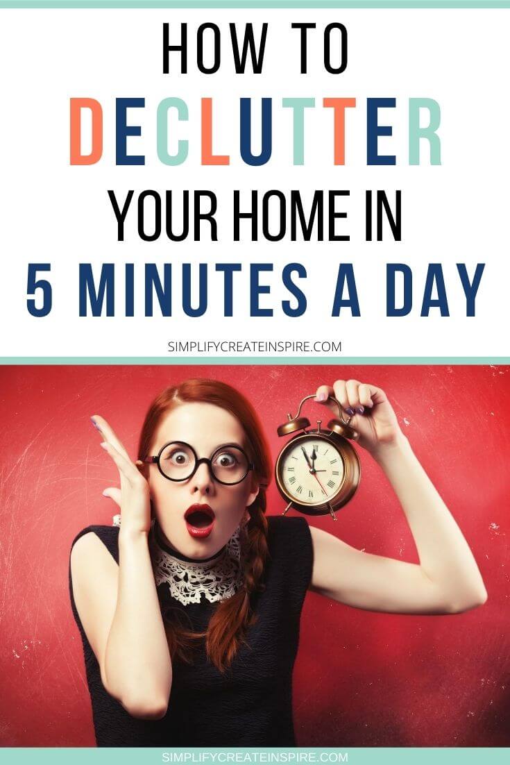 5 minute daily declutter habit