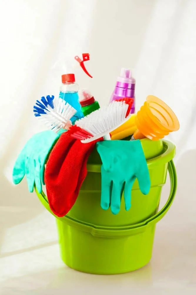 Essential cleaning supplies for deep cleaning a home