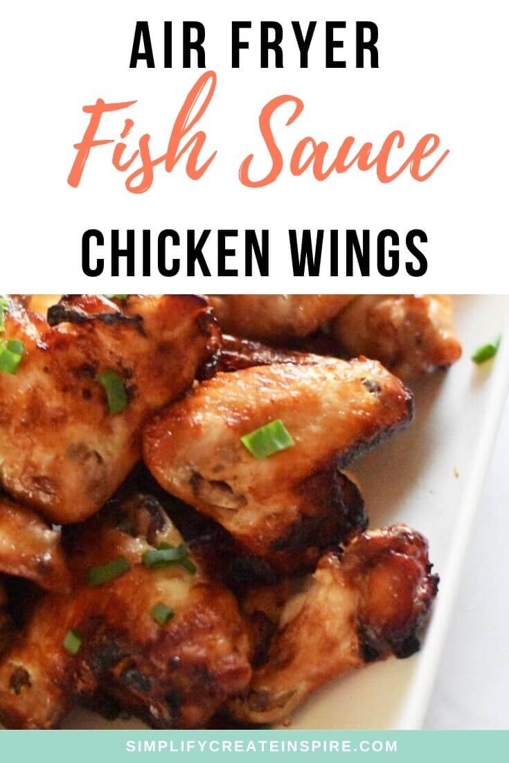 Air fryer fish sauce chicken wings