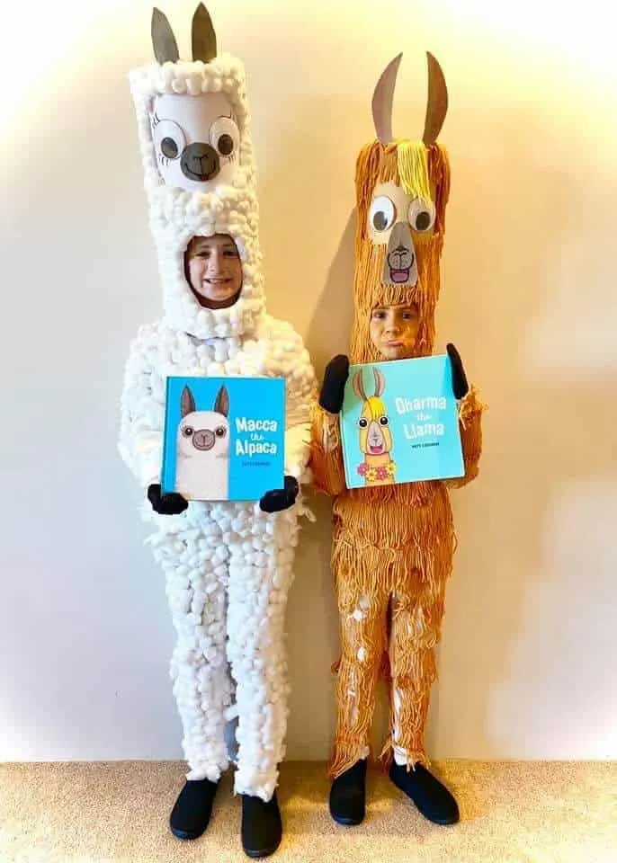 Macca the alpaca costume diy