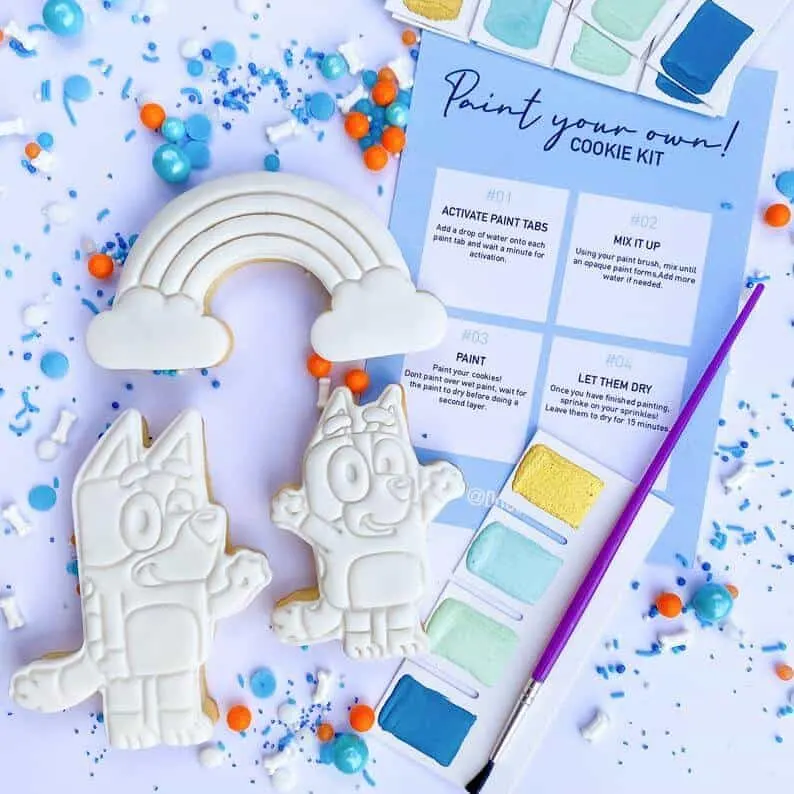 Bluey cookie decoration set