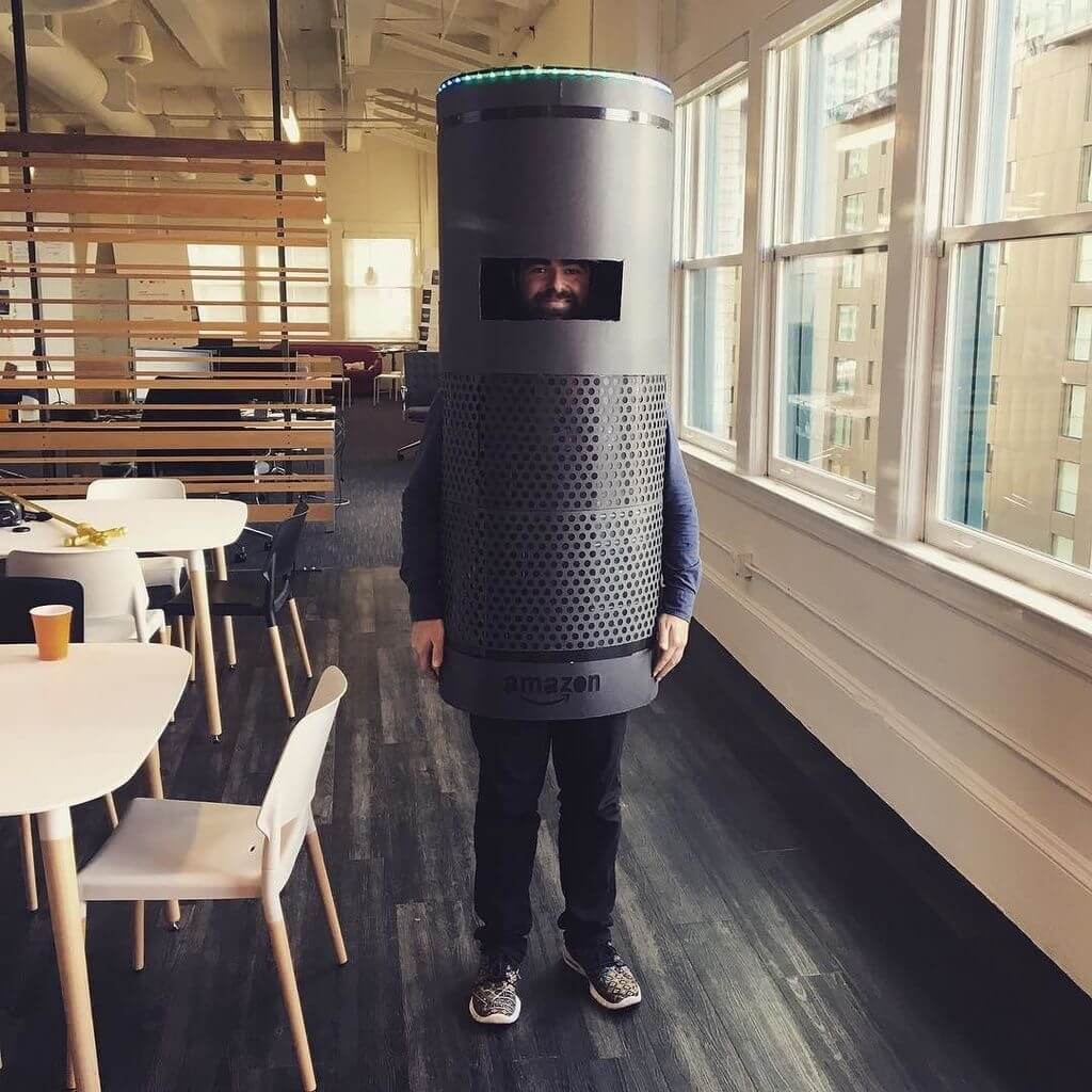 diy amazon alexa mens halloween costume.