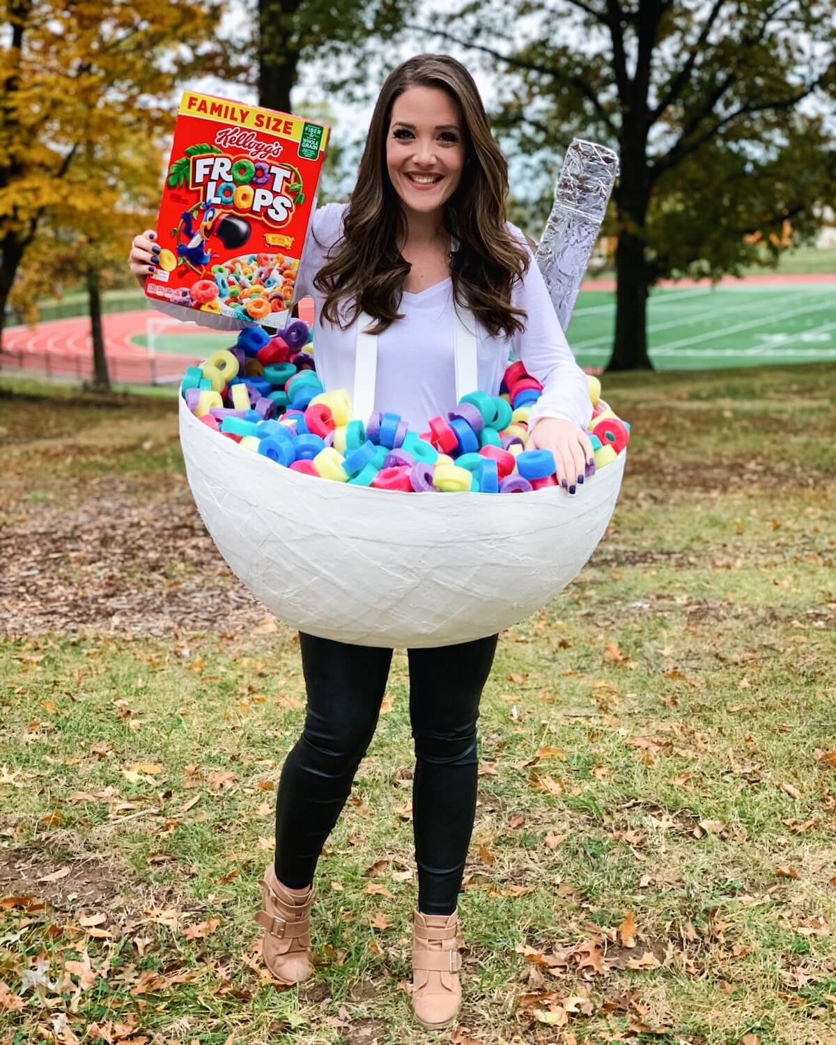 diy bowl of cereal costume.