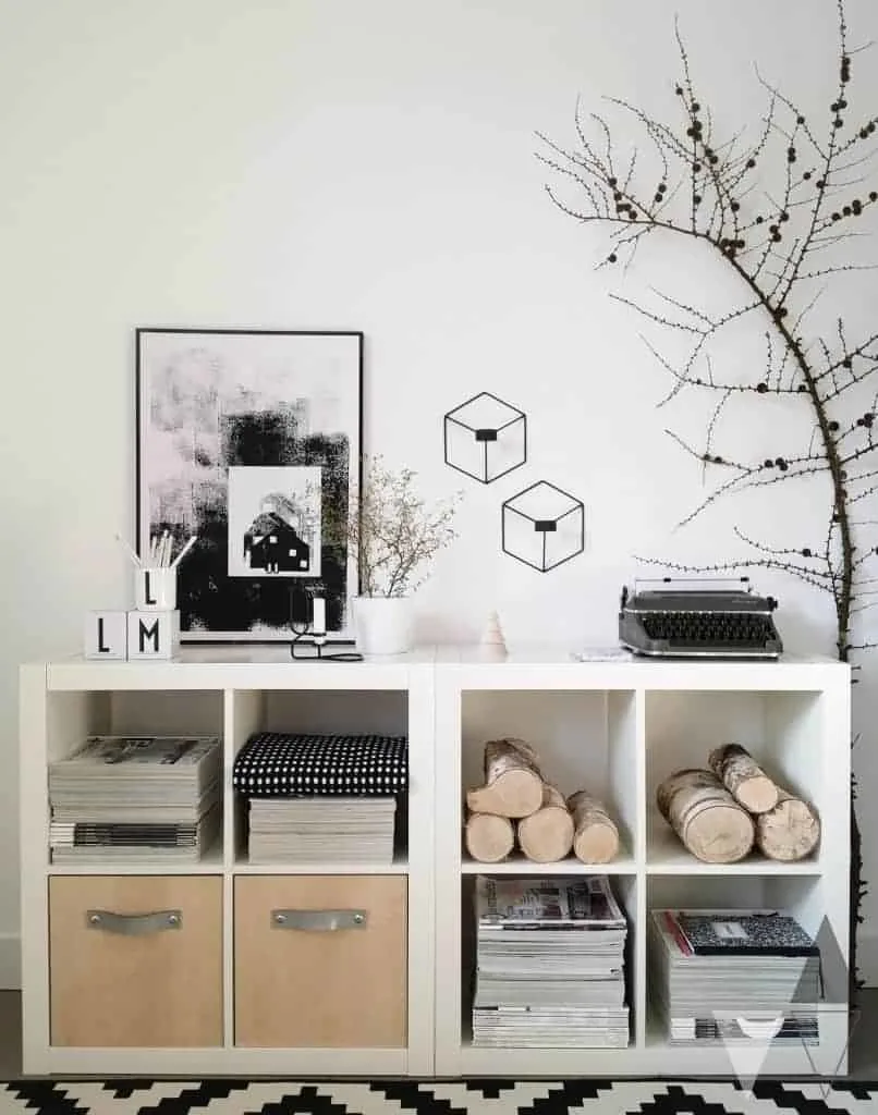 decorative storage with kallax