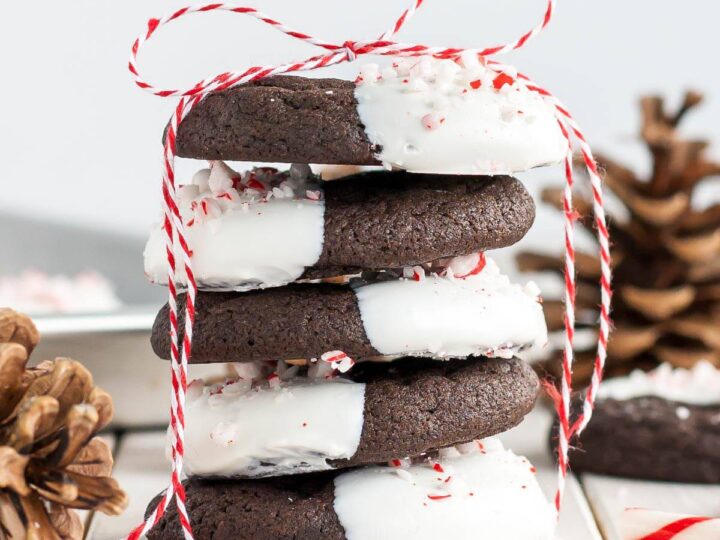 dark chocolate christmas cookies