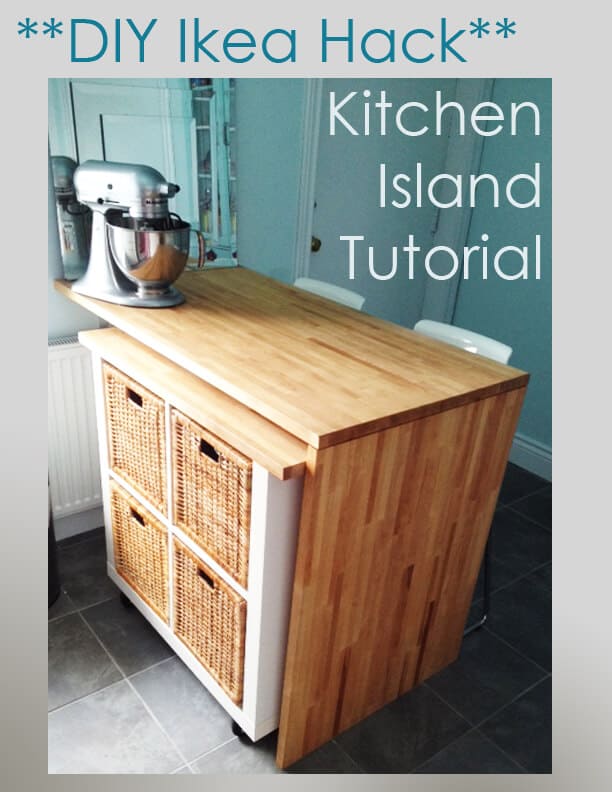 42 Ikea Kallax Ideas & Hacks For Every Room 36 Rolling kitchen island kallax hack
