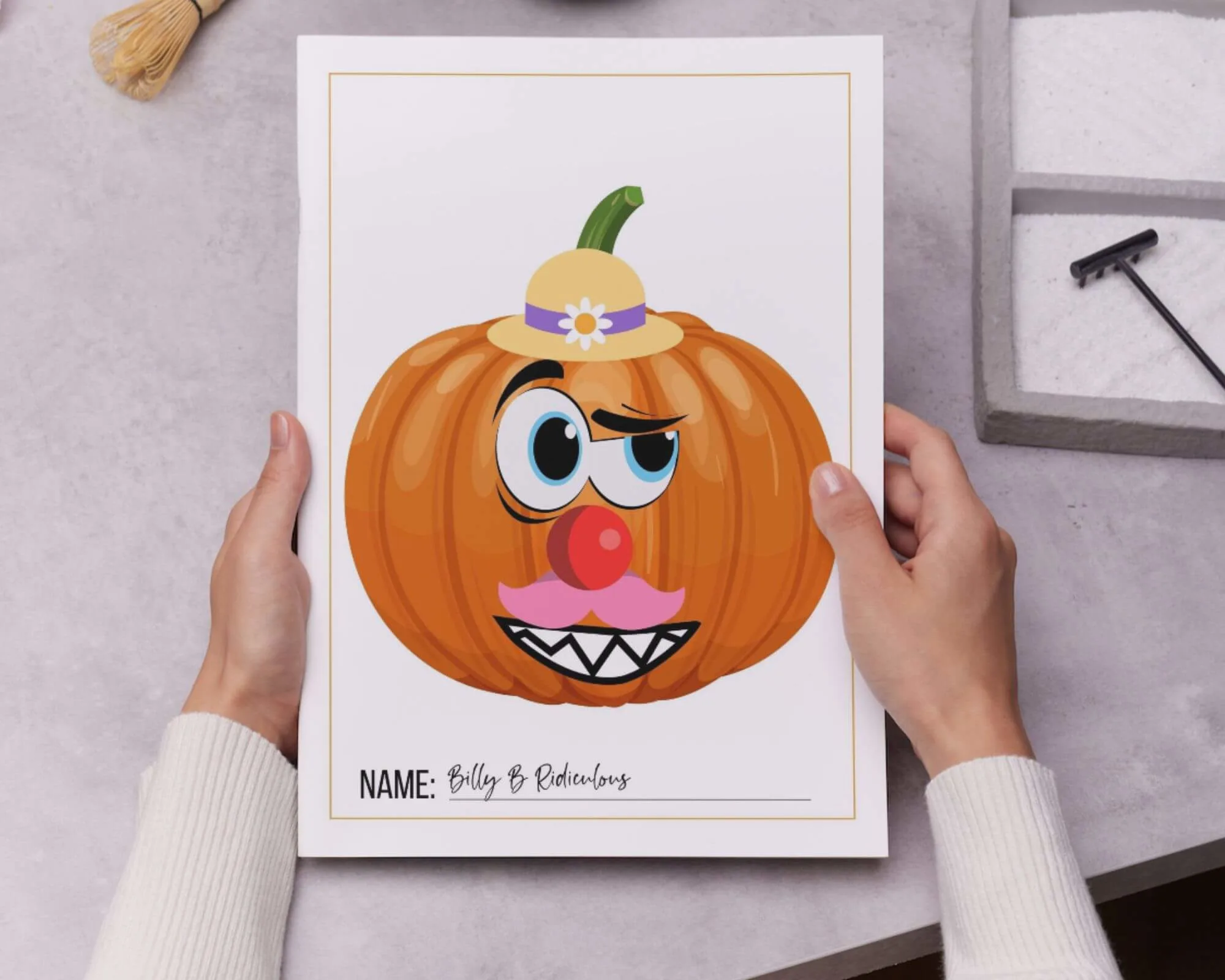 Ping Pong Pumpkin - Easy Halloween Game for Kids