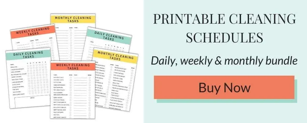 daily weekly monthly cleaning schedules shop banner