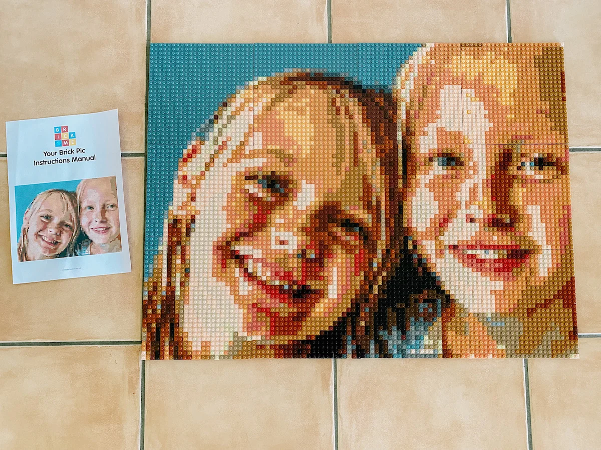 Brick me lego mosaic portrait