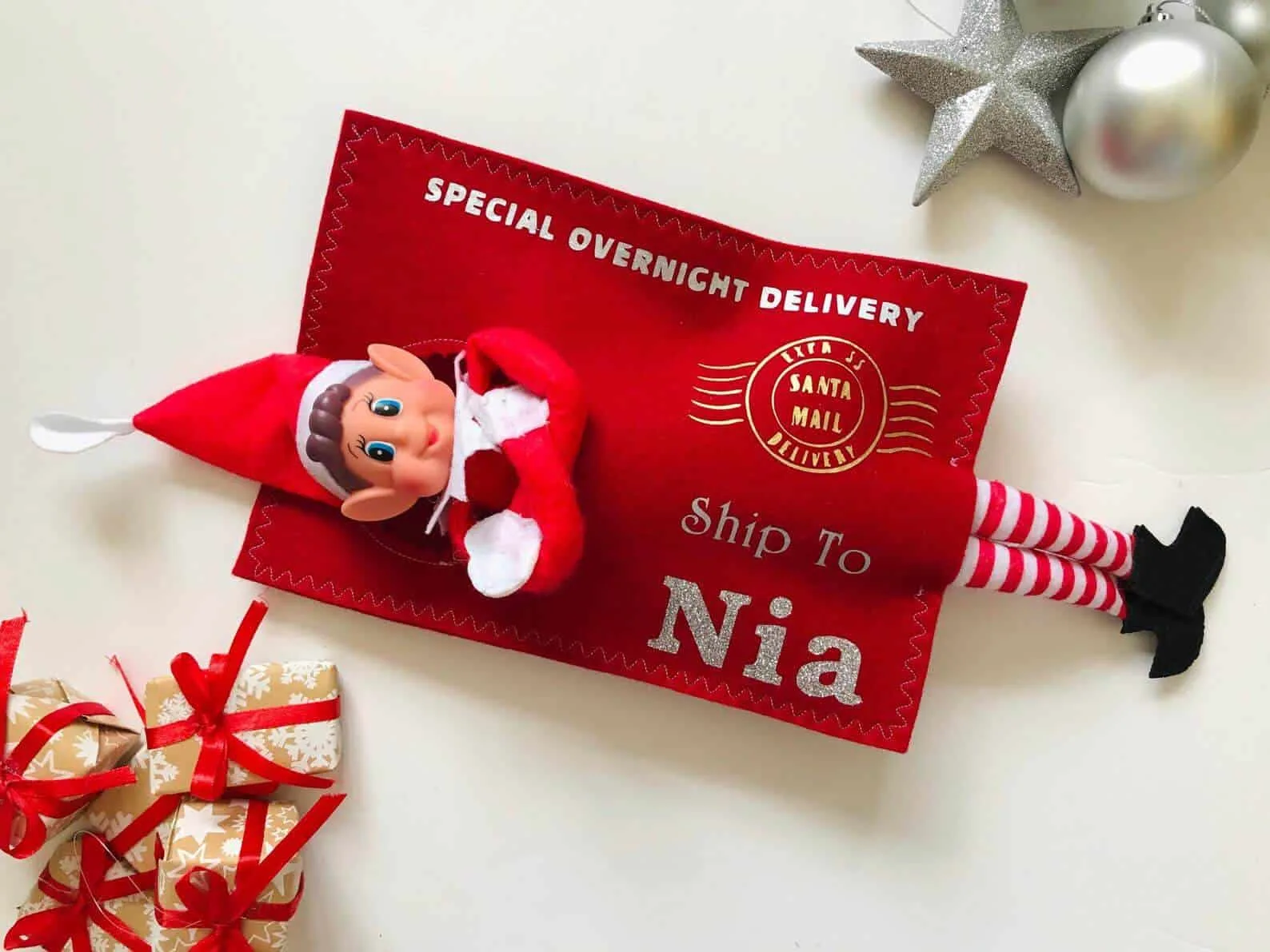 elf arrival envelope