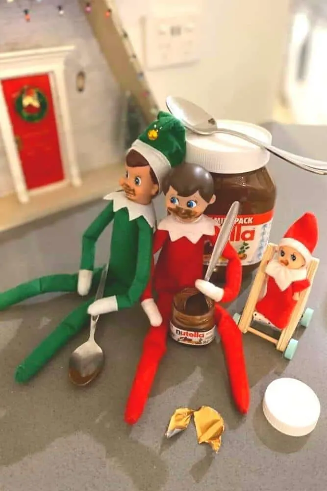 elves eating nutella