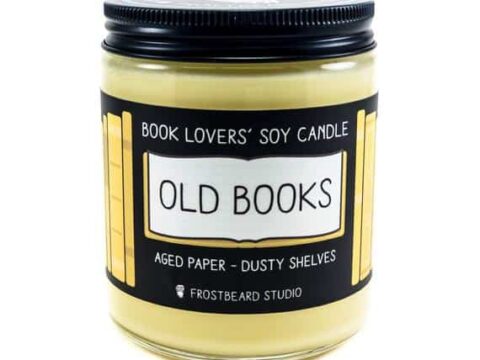 old book smell candle