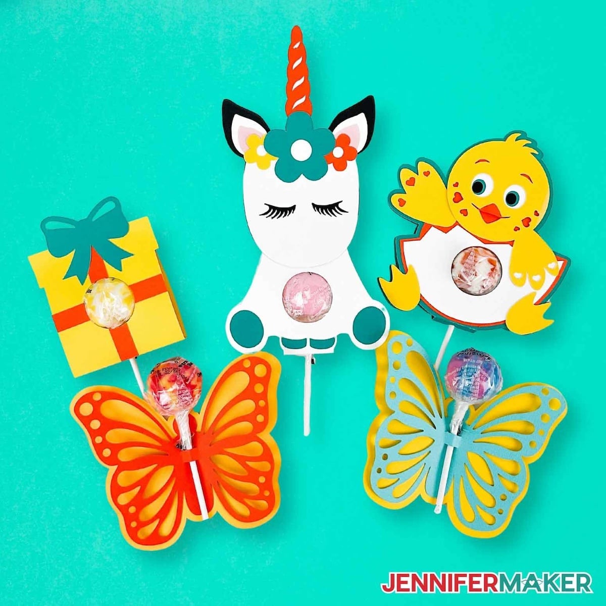 cute cardstock lollipop holders.