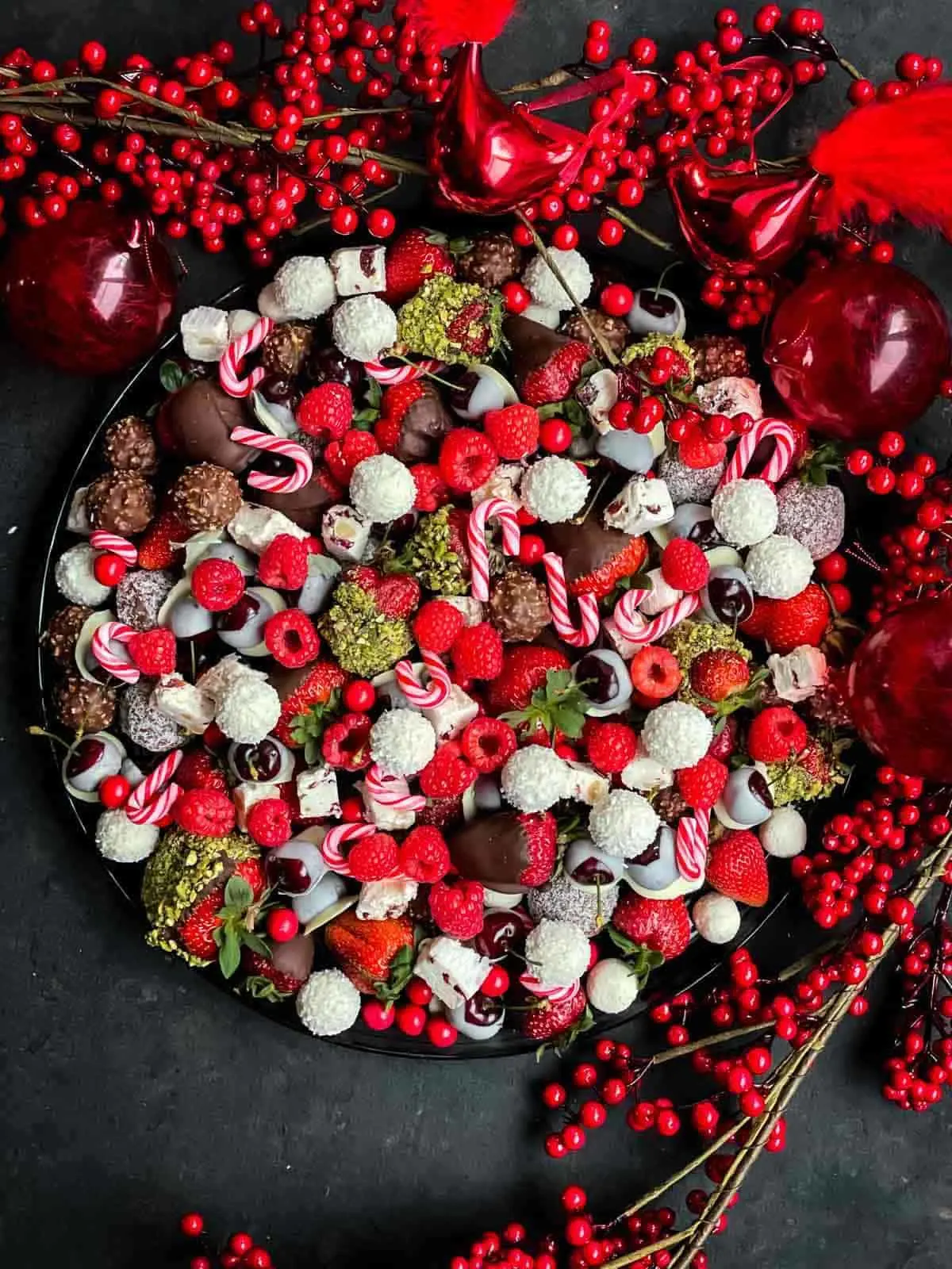 Chocolate christmas salad