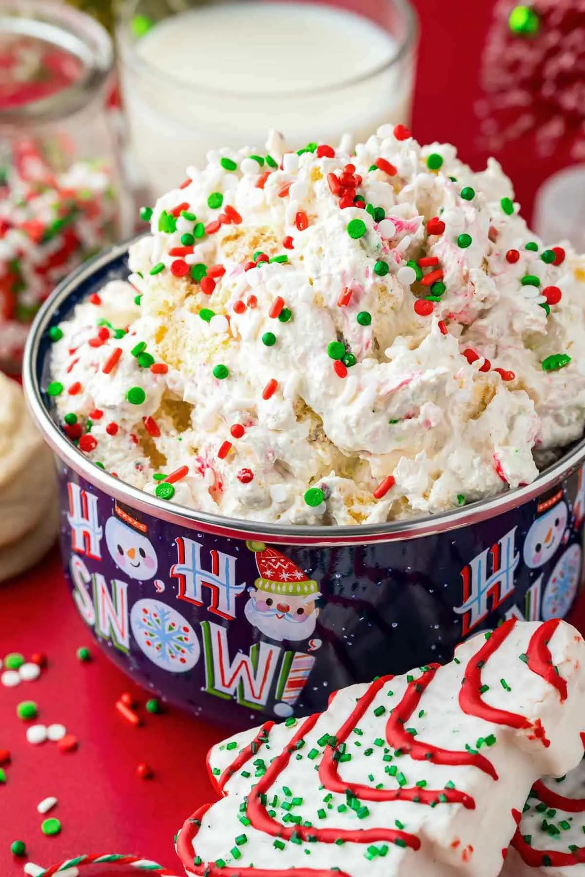 Christmas tree cake dip