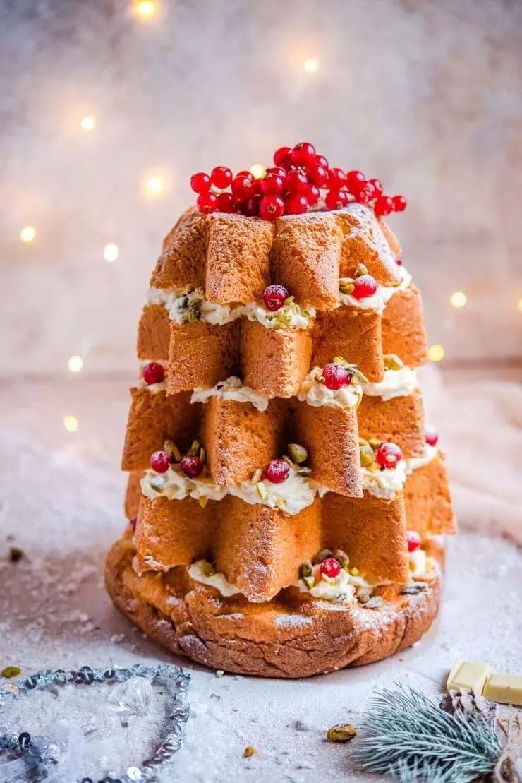 Pandoro italian christmas cake