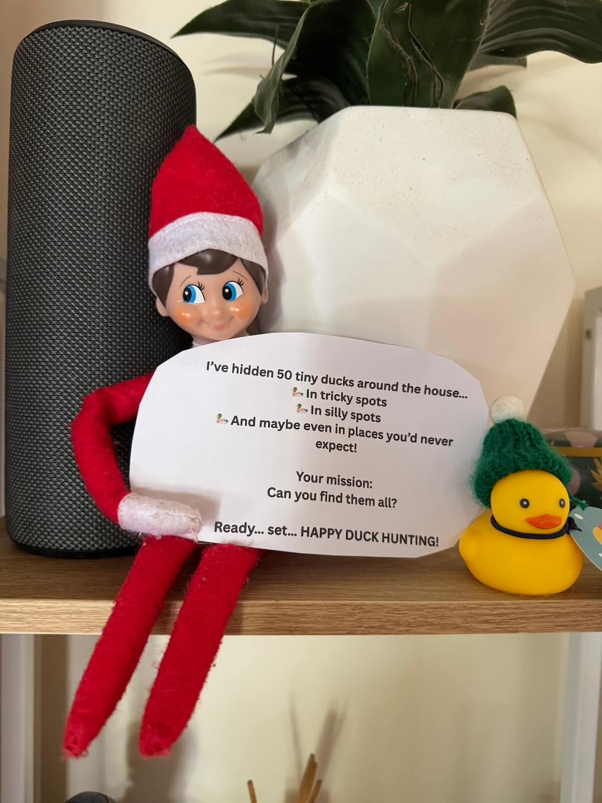 duck hunt elf on the shelf idea.
