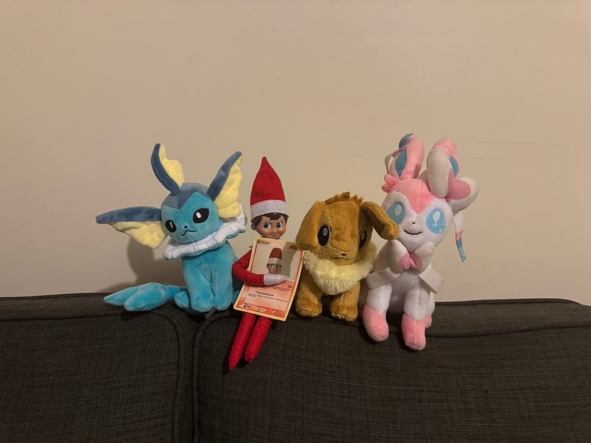 elf on the shelf pokemon card.