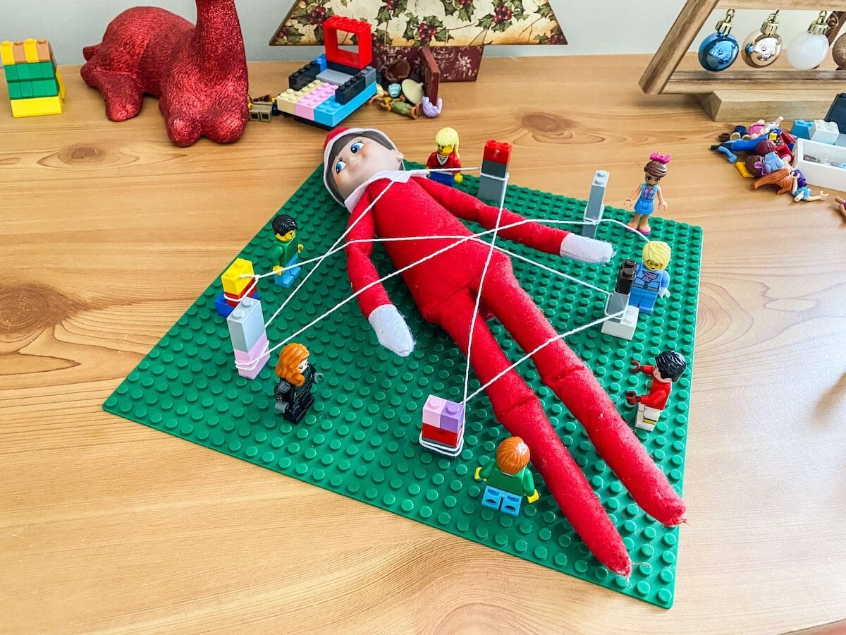 elf on the shelf lego idea.