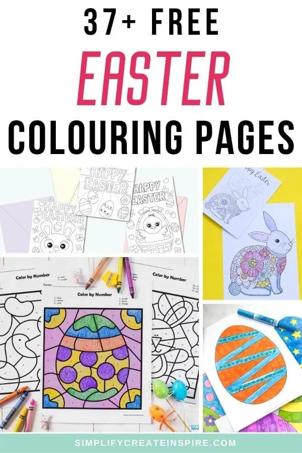 Free pirntable easter colouring pages