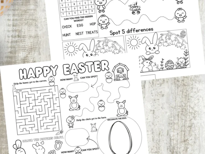 easter activity mats.