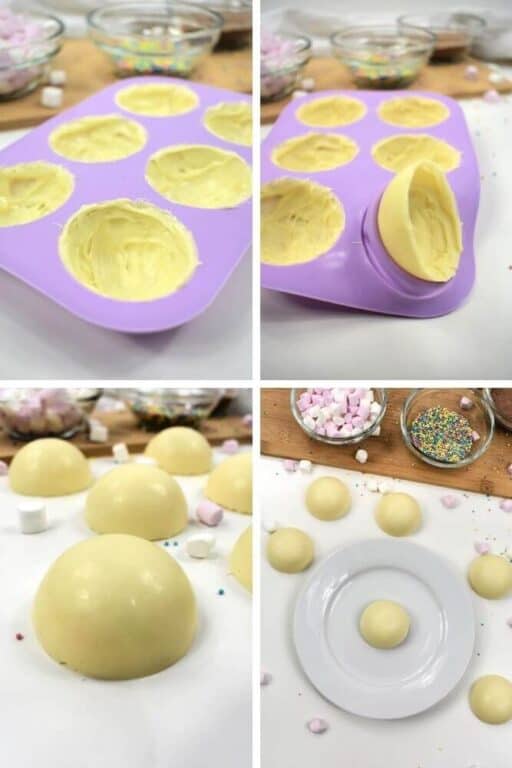White Chocolate Hot Cocoa Bombs Recipe