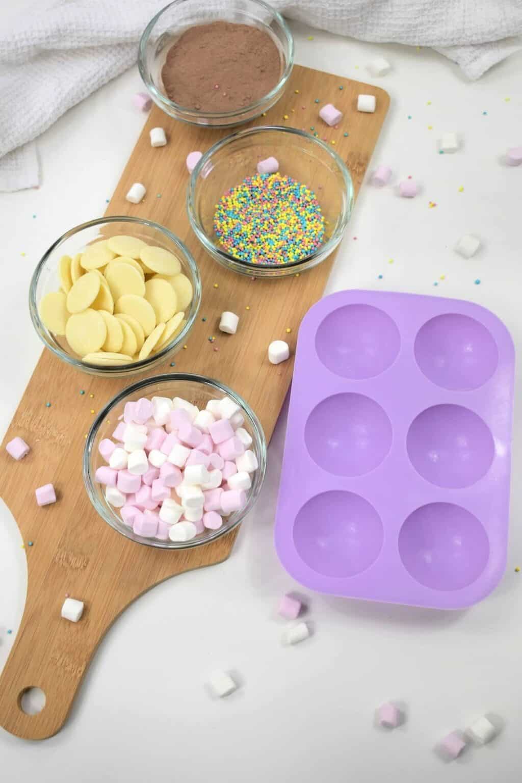 White Chocolate Hot Cocoa Bombs Recipe