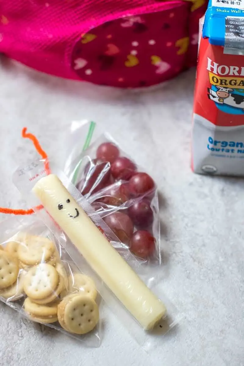 Cheese stick butterfly snacks for kids