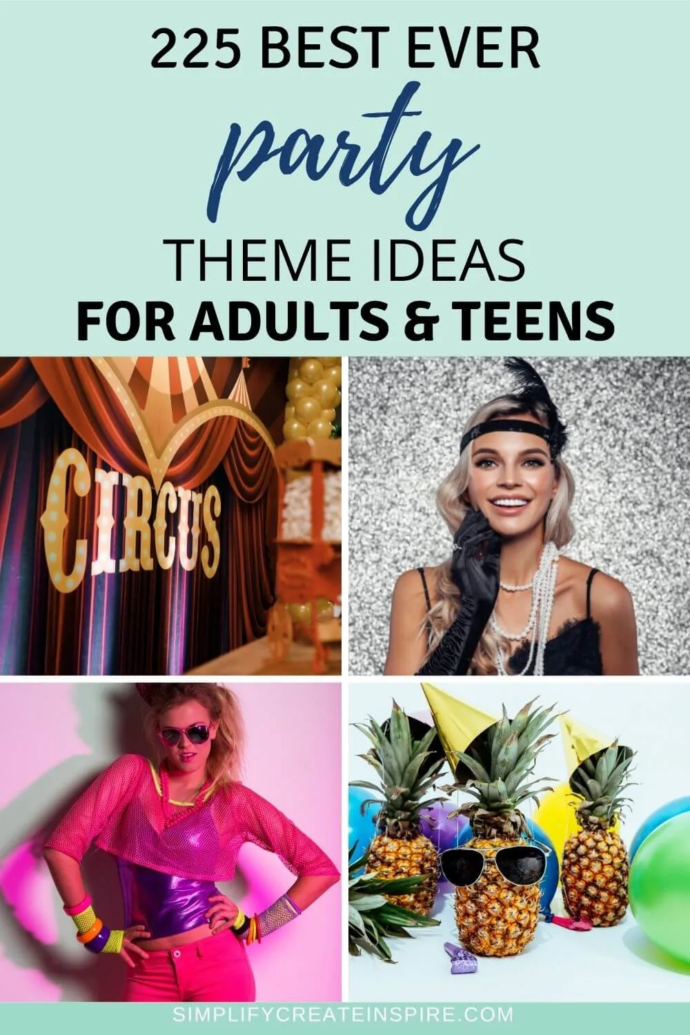 List of party themes for adults