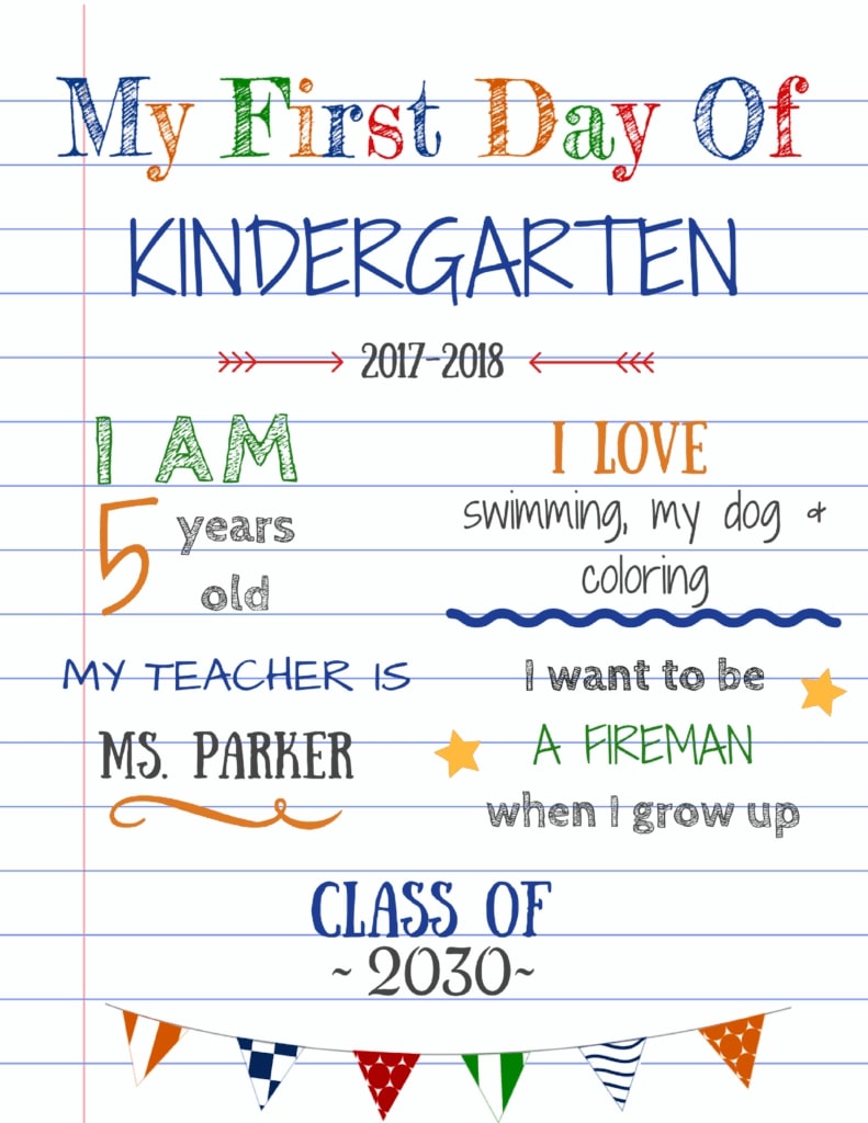 1st Last Day Of School Photo Ideas Free First Day Of School 