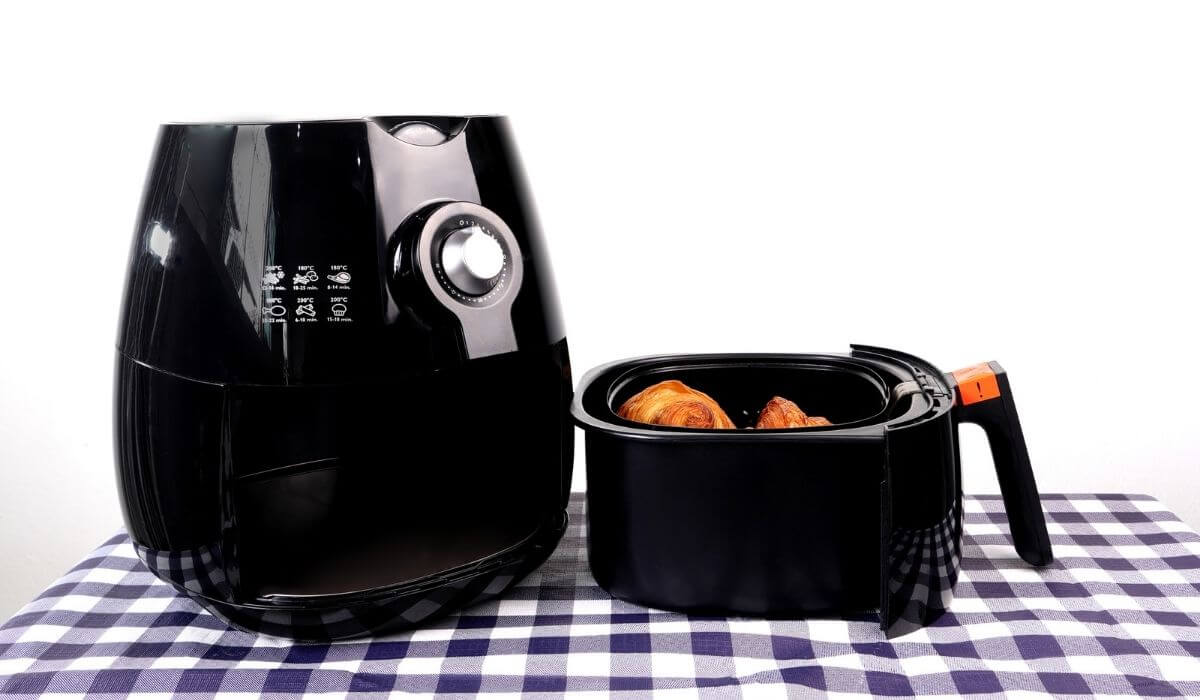 Air fryer on table