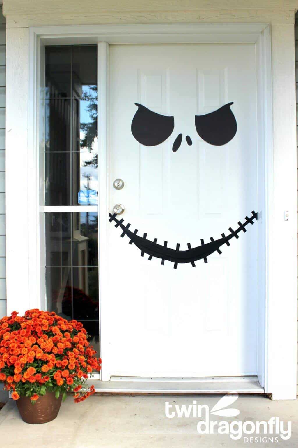 Jack skellington door decorations