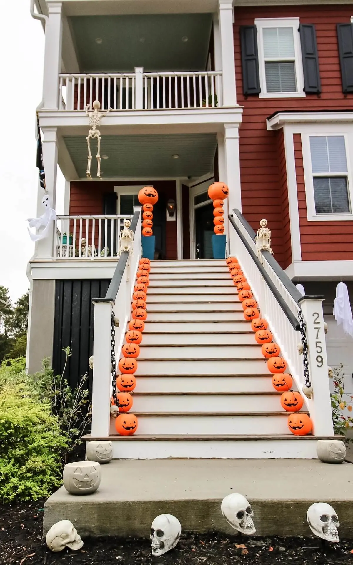 Halloween porch decor