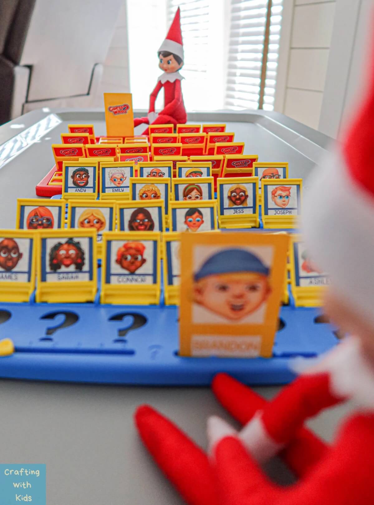 Elves playing guess who game