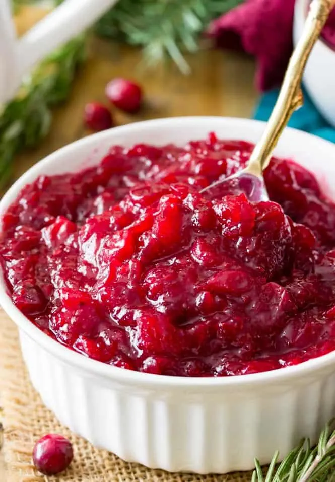 Homemade cranberry sauce