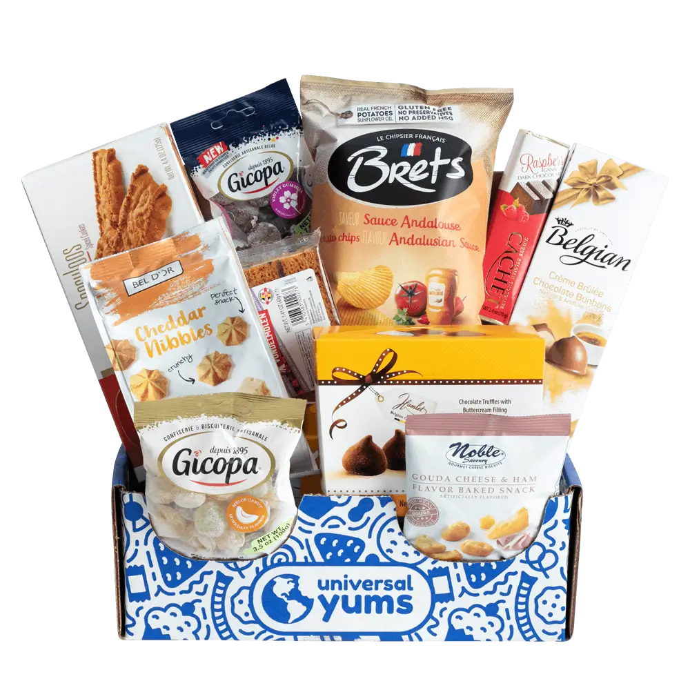 Universal yums subscription box for belgium