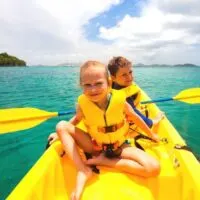 kids kayaking